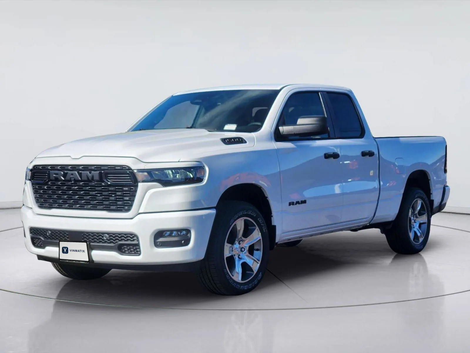 Dealer listing photo of a white 2026 Ram 1500 Express